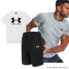 UNDER ARMOUR 언더아머 쿨론 5부 반바지 세트