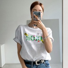 디* 플라워 로고 티셔츠