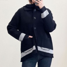 디* 여성 바라클라바 니트 집업