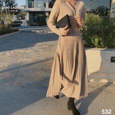 생** 플리츠 니트 롱원피스