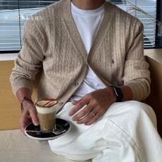 폴* 데일리 꽈배기 가디건