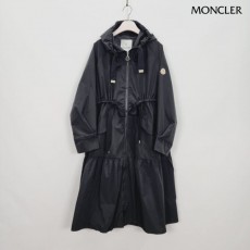 스트링 후드 롱 바람막이 점퍼