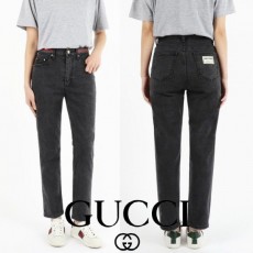 구* 23SS 컬러로고 패치 블랙 여성 슬림진