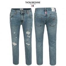 톰* 슬림일자 데미지 팬츠