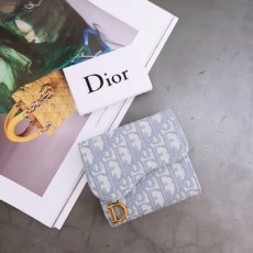 디* 오블리크 새들 3단 반지갑