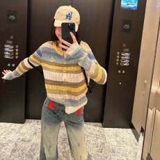 비** 웨스트우드 23SS 멀티컬러 라운드 가디건 - 수입 (여성)