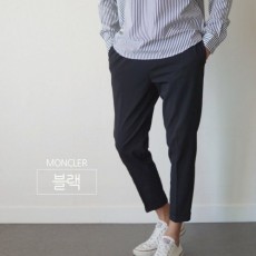 스트라이프 반오픈 셔츠