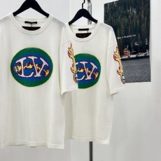 루* 23SS 베이스볼 그래픽 크루넥 니트 반팔티 - 수입