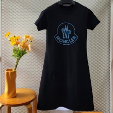 블루 로고 여성 원피스