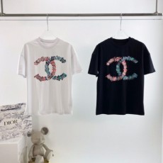 샤* 신상 컬러 로고 믹스 반팔티