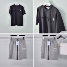 암패치 벨루어 티셔츠&더블로고패치 5부팬츠