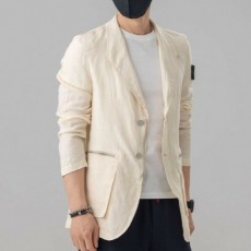 수입고급 쉐도우 린넨 블레이져