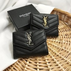 생** 캐비어 3단 반지갑