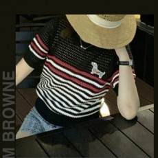 톰* 헥터ST 펀칭 반팔 라운드 니트 (8891)