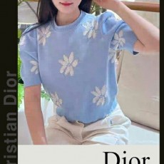 디* 큐빅 꽃잎 반팔 니트 (2586)