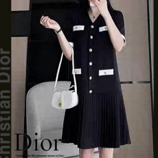 디* 플리츠 반팔 니트 원피스(8848)