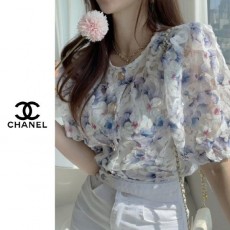 샤* 시스루 플라워 블라우스