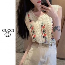 구* 플라워 민소매니트