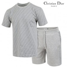 디* 23SS 로고 나염 반팔 & 반바지 트레이닝 셋트