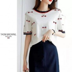 톰* 리본 라운드 니트