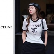 셀** 로고배색 반팔 티셔츠