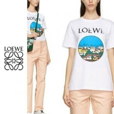 로** 풍경 프린트 티셔츠