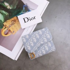 디* 오블리크 새들 3단 반지갑