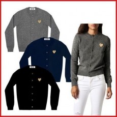 꼼* 램스울 여성용 라운드가디건(골드 와펜)