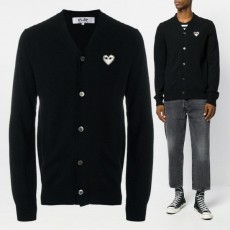 꼼* 램스울 브이가디건(화이트 와펜)