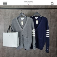 톰* 사선완장 스티치 하프 가디건