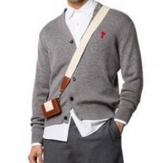 아* 스몰체인 레드하트 V넥 울가디건➡️수입풀