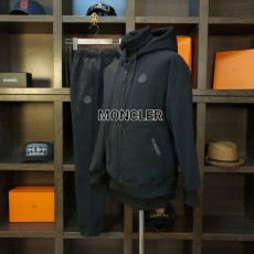 로딘 블랙 가죽몽 남.녀 후드기모 셋트