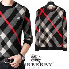 23FW 체크 사선 램스울 니트