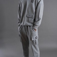 기모 트랙 카고 트레이닝 세트