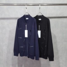 노블스틸 레터링 울 집업