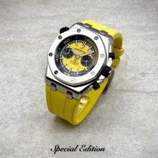 오데마** 로얄오크 오프쇼어 다이버 크로노그래프 엘로우다이얼