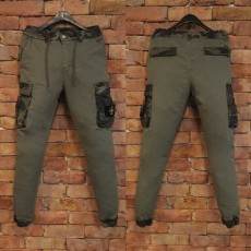 포인트 카모 카고 조거 밴딩