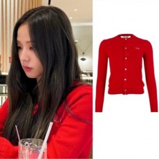 꼼* 레드와펜 레드 울 가디건