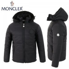 23FW 블랙 로고 후드 패딩