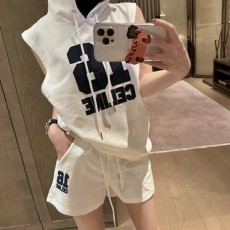 셀** 16나염 후드 반바지세트 (여성)