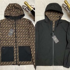 펜* 23FW 로고 나염 양면 바람막이