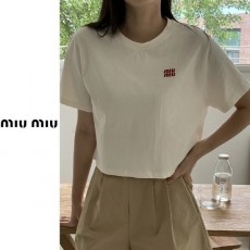 미*** 더블 자수로고 반팔티