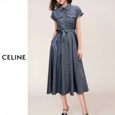 셀** 레터링 카라 실 원피스