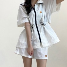 메* 키츠네 크레용 윈드바람막이 반바지 세트