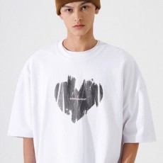 생** 하트 시그널 빈티지 티셔츠