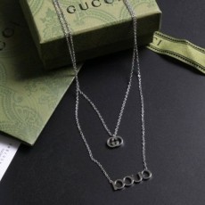 구* 시그니쳐 이중 줄 팬턴트 목걸이