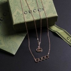 구* 시그니쳐 이중 줄 팬턴트 목걸이