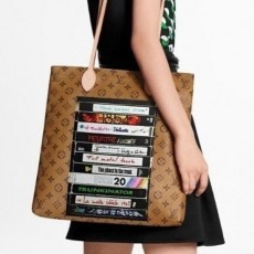 루* 캐리모노그램 리버스 비디오프린트 브라운