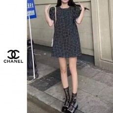 샤* 러블리 트위드 반팔 원피스