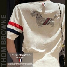 톰* 큐빅헥터 라운드 반팔 니트 (9908)